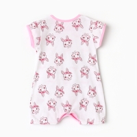 Песочник детский "Алеша", цвет белый/зайчики, рост 68