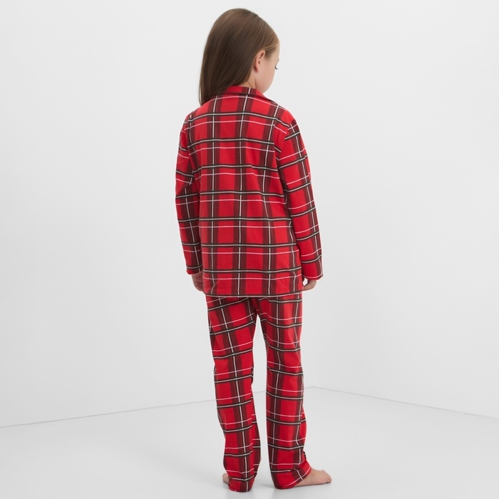Пижама детская KAFTAN Пижама детская KAFTAN "Клетка" размер 32 (110-116 см)