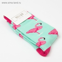 Носки MINAKU &laquo;Фламинго&raquo;, размер 36-41 (23-27 см)