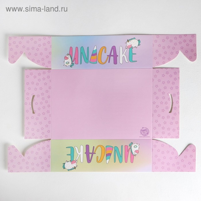 Коробка для капкейка, кондитерская упаковка, 6 ячеек, Unicake, 23 х 16 х 7.5 см