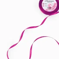 Лента атласная, 6 мм, 23&plusmn;1 м, пурпурная №29