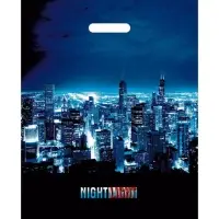 Пакет &laquo;Ночные огни&raquo;, полиэтиленовый с вырубной ручкой, 38&times;47 см, 60 мкм