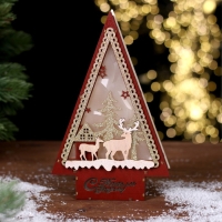 Новогодний декор с подсветкой &laquo;С новым годом&raquo; 14 &times; 4 &times; 22,5 см