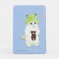 Обложка для проездного, пропуска, цвет голубой