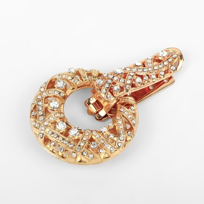 Декоративная застёжка, 7,5 &times; 4,5 см, цвет золотой