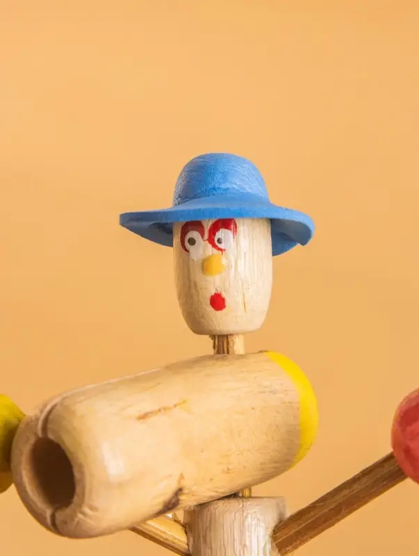 Сувенирный музыкальный инструмент Стучалка &laquo;Человечек&raquo;, 10&times;6&times;16 см