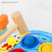 Стучалка-сортер &laquo;Улитка&raquo;, с молотком, МИКС