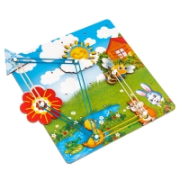 Настольная игра. Геоборд с доп. элементами &laquo;Полянка&raquo; 20х20 см