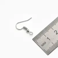 Швензы для сережек-крючки с бусиной (набор 5 пар), серые