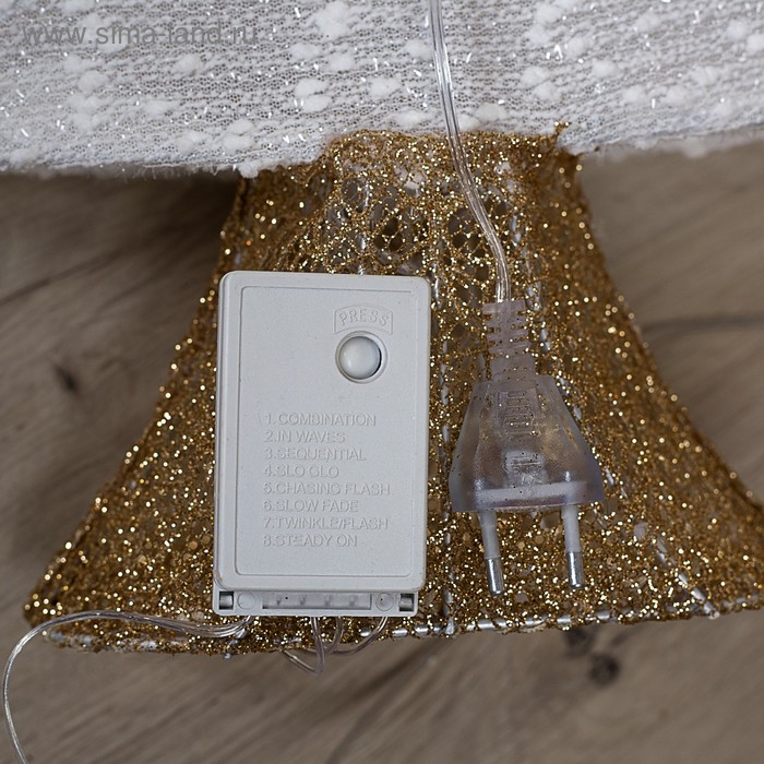 Светодиодная фигура «Ёлка» 40 × 50 × 10 см, металл, текстиль, 220 В, свечение тёплое белое Светодиодная фигура «Ёлка» 40 × 50 × 10 см, металл, текстиль, 220 В, свечение тёплое белое