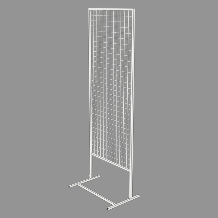 Стенд односторонний, 64,5&times;14&times;184,5 см, цвет белый