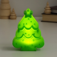 Сувенир пластик свет "Ёлочка со звездой" 3хLR1130 8,5х4х10,8 см