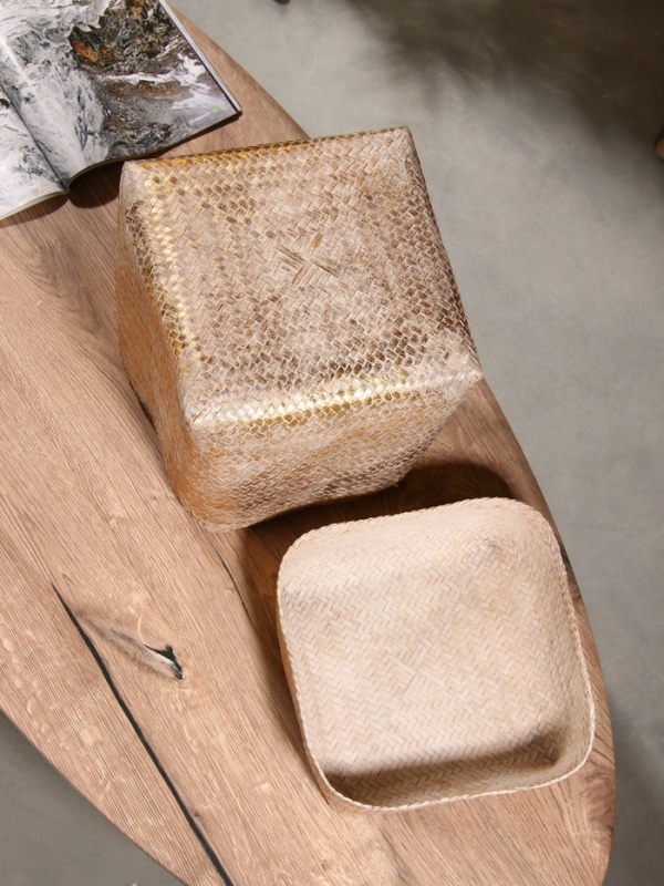 Корзинка плетеная "Аварис" 24х24х28 см