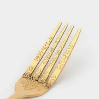 Набор вилок столовых 6 шт "Эмили" 20,5 см, цвет золото