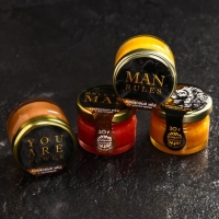 Подарочный набор &laquo;23 Февраля&raquo;: крем-мёд 5 шт. х 30 г., чёрный чай 50 г.