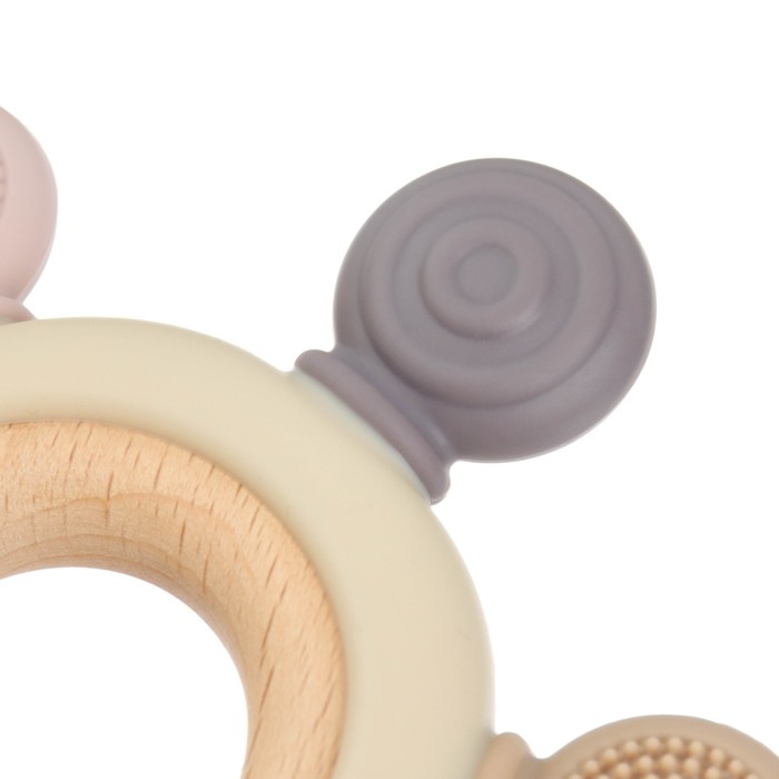 Прорезыватель силиконовый &laquo;Массажер&raquo;, цвет розовый, бежевый, Mum&Baby