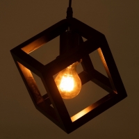 Светильник BayerLux ЭКО "Куб" 1х40Вт Е27 черный 27х27х100см