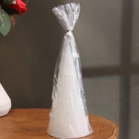 Свеча декоративная "Конус", 6,5х14 см, белая