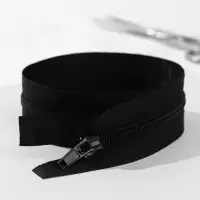 Молния &laquo;Спираль&raquo;, №5, разъёмная, замок автомат, 40 см, чёрная