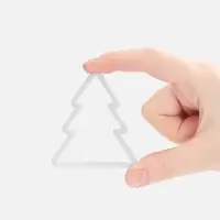 Подвеска &laquo;Елочка&raquo;, 3D-печать, белая