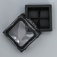 Коробка для конфет, кондитерская упаковка, 4 ячейки, «Настоящему мужчине», 10.5 х 10.5 х 3.5 см Коробка для конфет, кондитерская упаковка, 4 ячейки, «Настоящему мужчине», 10.5 х 10.5 х 3.5 см