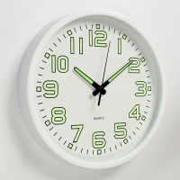 Часы настенные интерьерные &laquo;Классика&raquo;, плавный ход, светящиеся, d-30 см