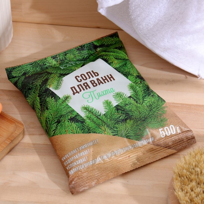 Соль для ванн в пакете Пихта 500 г Соль для ванн в пакете Пихта 500 г