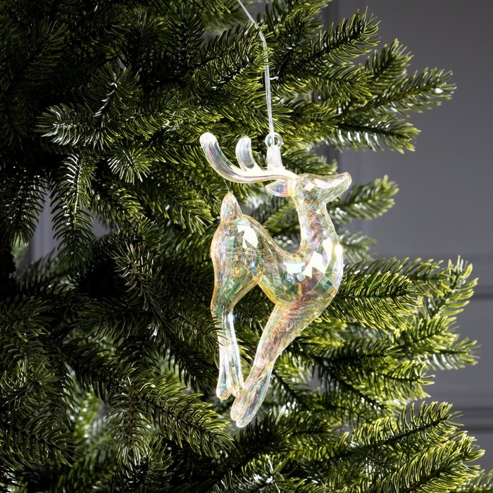 Елочная игрушка светодиодная Елочная игрушка светодиодная "Олень", 19х8 см, 5 LED, ААх2, свечение тёплое белое