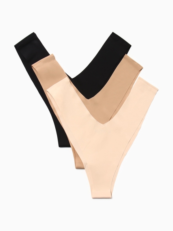 Набор бесшовных трусов бразильяно KAFTAN 3 шт, р-р 48-50