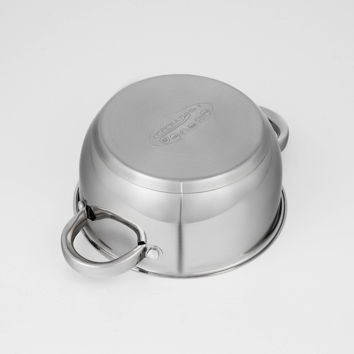 Кастрюля Катунь &laquo;Антея&raquo;, 2 л, d=18 см, капсульное дно, индукция, нержавеющая сталь, AISI - 201