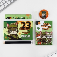 Подарочный набор 6 предметов &laquo;23 февраля: Юному герою&raquo;