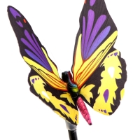 Штекер с подсветкой "Бабочка Адриа" синяя, 12х70см Штекер с подсветкой "Бабочка Адриа" синяя, 12х70см