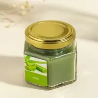 Свеча ароматическая в банке 70 гр воска, алое