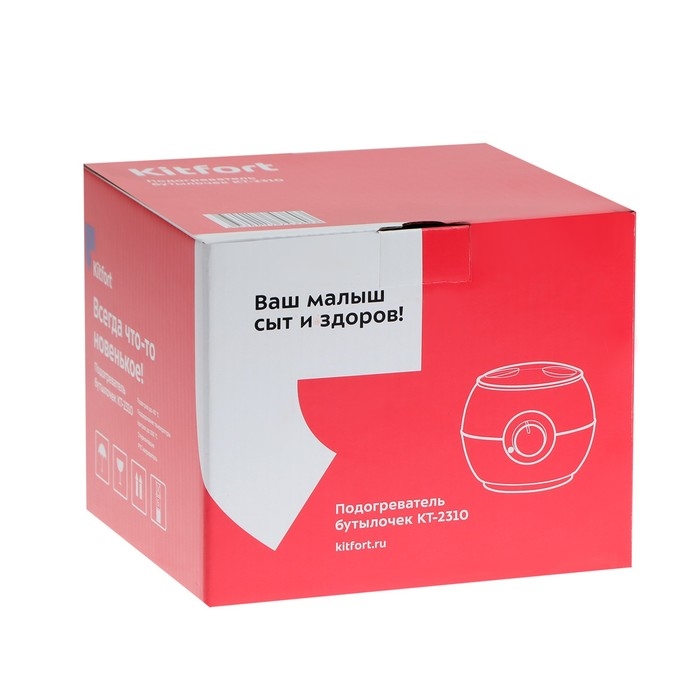 Подогреватель Kitfort КТ-2310, 100 Вт, PTC, от 40 до 100 °С, 1 бутылочка Подогреватель Kitfort КТ-2310, 100 Вт, PTC, от 40 до 100 °С, 1 бутылочка