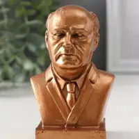 Бюст &laquo;Горбачёв&raquo;, 10.5&times;6.5&times;5 см, бронза