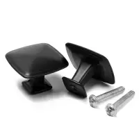 Ручка кнопка ТУНДРА РК112BL (MK112BL), черная