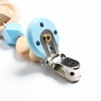 Держатель для соски - пустышки &laquo;Сердечко&raquo;, деревянный, цвет голубой