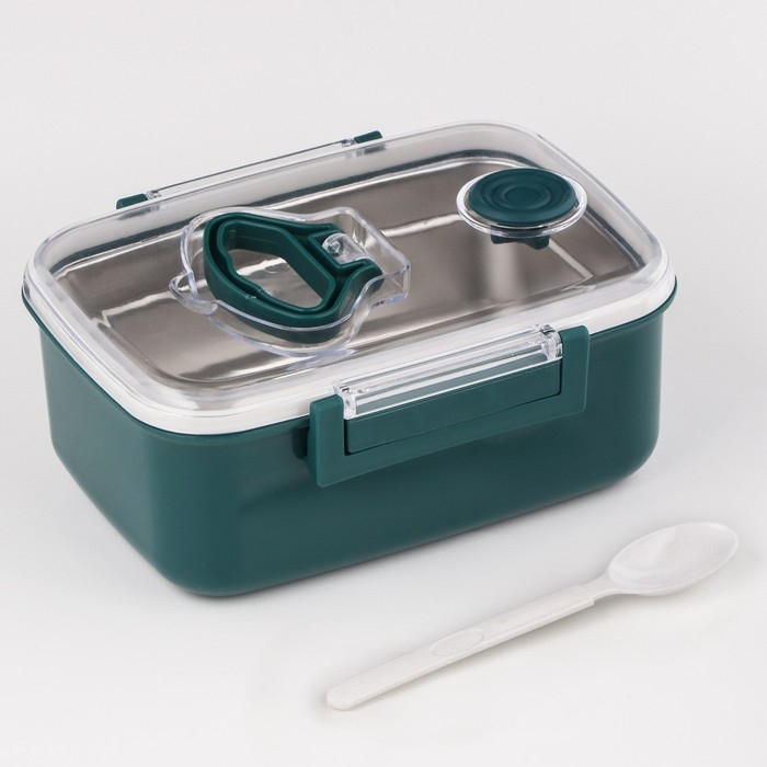 Ланч бокс в школу, контейнер для еды Ланч бокс в школу, контейнер для еды "Пали", 950 мл, с приборами, 18.5 х 14.5 х 7.7 см