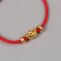 Браслет фен-шуй "Золотой слиток Ямб" регулируемая длина набор 5 шт