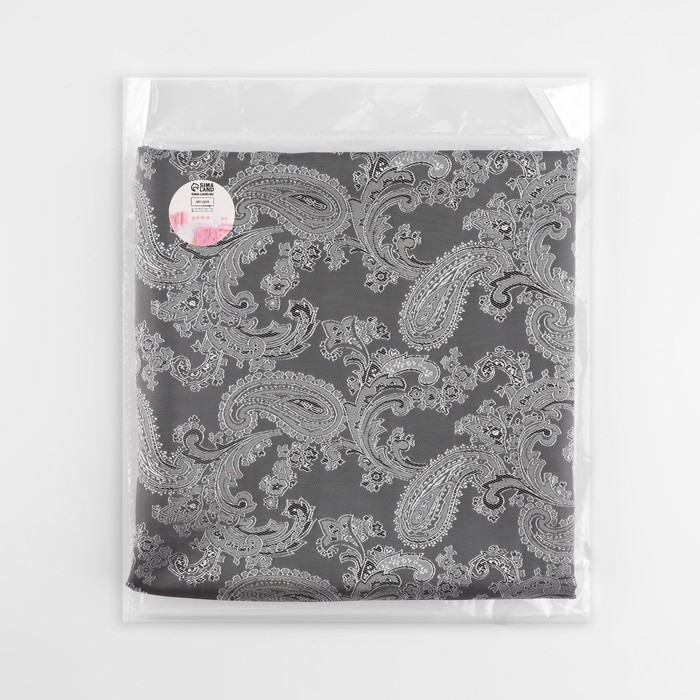 Ткань подкладочная &laquo;Огурцы&raquo;, 100 % полиэстер, 1 &times; 1,4 м, цвет серый