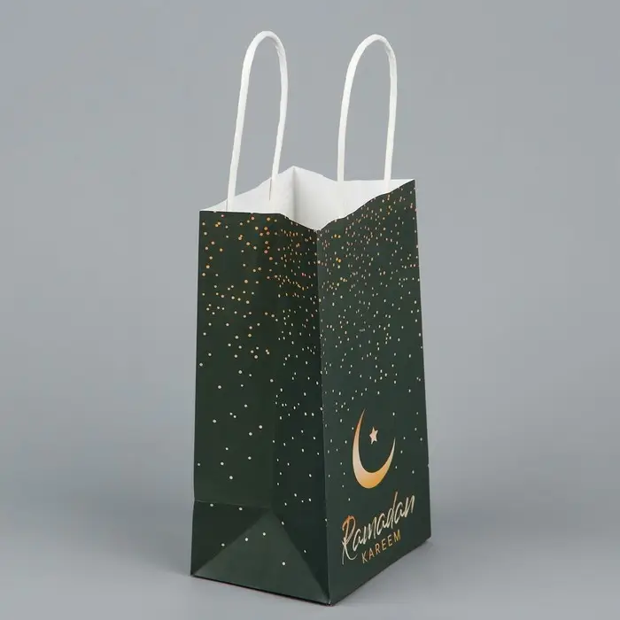 Пакет подарочный крафтовый &laquo;Рамадан&raquo;, 12 х 21 х 9 см