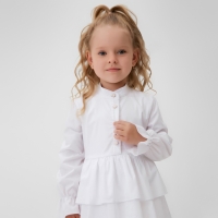 Платье для девочки MINAKU цвет белый, рост 128 см Платье для девочки MINAKU цвет белый, рост 128 см