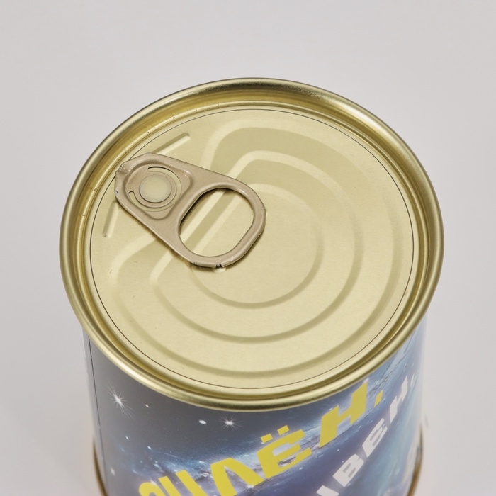 Подарочные носки в банке &laquo;Силен, активен&raquo;, (внутри носки мужские, цвет чёрный)