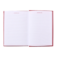 Ежедневник недатированный А5, 160 листов "Небраска", перфорация углов, красный Ежедневник недатированный А5, 160 листов "Небраска", перфорация углов, красный