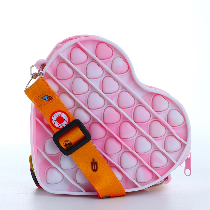 Сумка детская на молнии «Выбражулька», цвет розовый Сумка детская на молнии «Выбражулька», цвет розовый