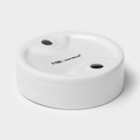 Мыльница керамическая Доляна &laquo;Модерн&raquo;, цвет бело-серый