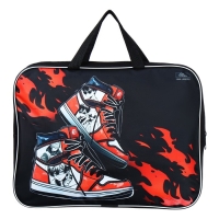 Папка с ручками текстильная А4, 350 х 270 х 70 мм, Calligrata "Кеды аниме"