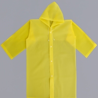 Дождевик детский однотонный прозрачный, рост 120-160 см, цвет МИКС