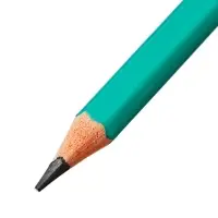 Набор карандашей чернографитных 12 штук, Calligrata Classic, с ластиком, заточенные, пластик, трехгранные, зеленые