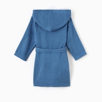 Халат детский Экономь и Я, цв. синий, р-р 32, 100% хл, 340 г/м2
